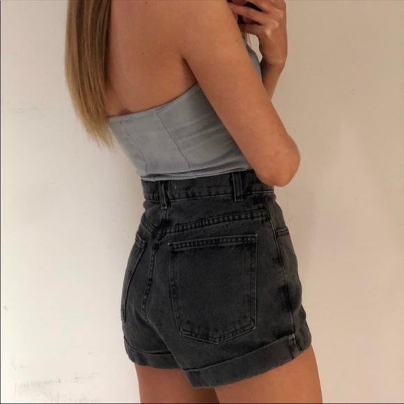 🔴One Piece Bodysuit Gray Suede - Picture 3 of 4